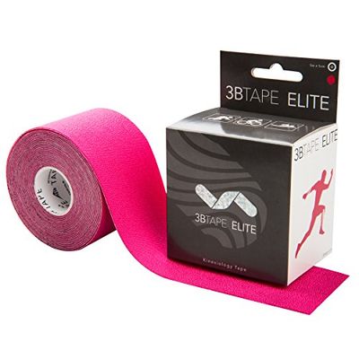3B Scientific TAPE ELITE Bande Kinésiologique (5m x 5cm) - Bande élastique de soutien des muscles et des articulations pour l'exercice, le sport et la récupération après une blessure - Rose