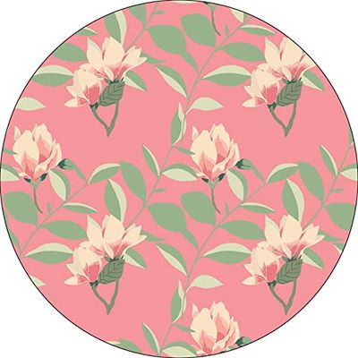 Bonateks, Ronde digitaal bedrukte muismat, antislip onderkant, voor kantoor en thuis, diameter: 22 cm