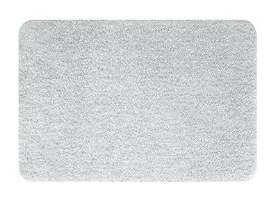 Spirella Nusa Grey 1018761 Bath Mat 60 x 90 cm Microfibre Bath Mat, 90 x 60 x 30 cm