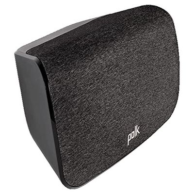 Polk Audio SR2 Haut-Parleur Surround sans Fil, Compatible avec Barre de Son Polk React et MagniFi 2, Installation Facile - Noir