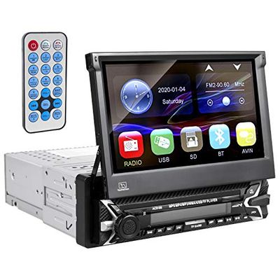 Audiocore AC9100 Radio Multimedia para Coche LCD Pantalla táctil de 7 "1080P MP5 AVI DivX Bluetooth Manos Libres RDS Radio Digital Control Remoto 1 DIN