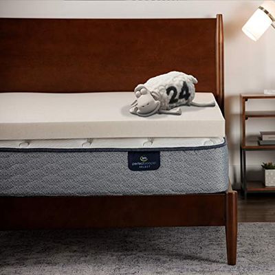 Serta CopperGel traagschuim matrastopper, twin, koper
