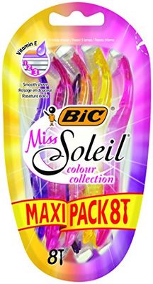 BIC Miss Soleil, coleção de máquinas para mulher, conjunto de 8