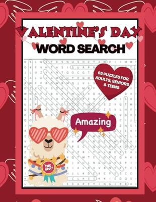 Valentine's Day Word Search: A Valentine's Day Word Search Book for Adults, Teens & Seniors