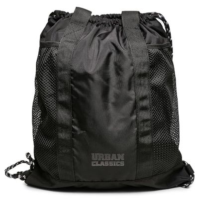 Urban Classics Unisex återvunnen Ripstop multifunktionell gymbag väska, svart, en storlek
