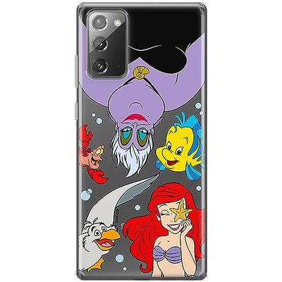 ERT GROUP etui na telefon Samsung GALAXY NOTE 20, case oryginalny i oficjalnie licencjonowany przez Disney, wzór Ariel 008, optymalnie dopasowane, plecki z TPU częściowo przeźroczyste