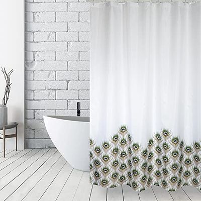 MSV Cortina DE Ducha Polyester 180X200CM Peacock