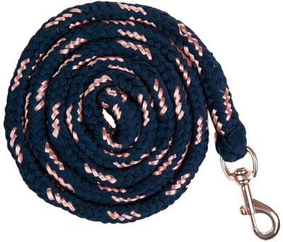 HKM 12930-Corde Corde Bleu Marine/Or Rose 180 cm