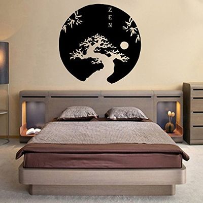 Stickers Zen - Rouge, L 100cm x H 100cm