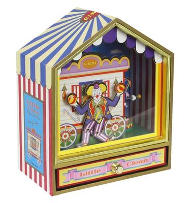 TROUSSELIER - Boite à Musique Traditionnelle - Dancing Pierrots Limonaires - Idéal Cadeau Enfant - Musique Le Printemps de Vivaldi - Colori Vert