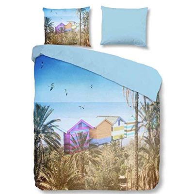 PURE Juego de Funda nórdica de Microfibra Summer de 220 x 240 cm y 2 Fundas de Almohada de 60 x 70 cm, Multicolor