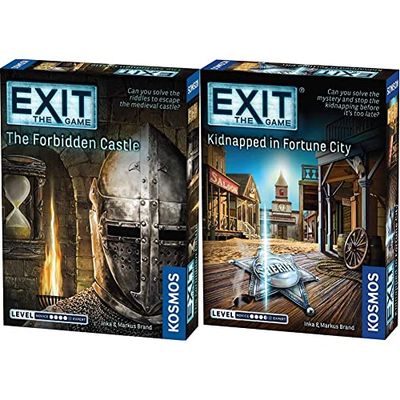 Thames & Kosmos - EXIT: The Forbidden Castle - Level: 4/5 - Unique Escape Room Game - 692872 & EXIT: Kidnapped In Fortune City - Level: 3.5/5 - Unique Escape Room Game - 692861