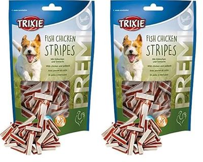 Trixie 31534 PREMIO Fish Chicken Stripes, 75 g (Confezione da 2)
