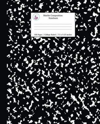 Marble Composition Notebook College Ruled: Black Marble Notebooks, School Supplies, Notebooks for School: 1