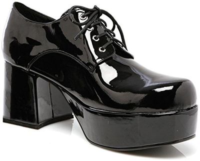 Ellie Shoes 312-Pimp, Plataforma Hombre, Negro, Small