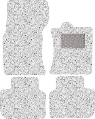 Nicoman Spaghetti All-Weather Fully Tailored Car mats Fit【2016-2019 XF Saloon/Estate X260 】(Full Set 4-Piece,White)