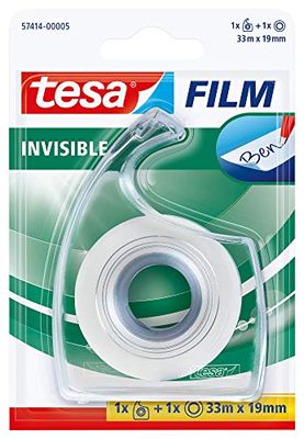 Tesa 57414-00005-02 Dérouleur avec Rouleau 33 m:19 mm Matt invisible