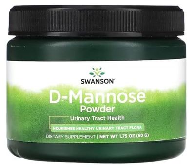 Swanson D-Mannose en Poudre - 50g | Supplément Naturel pour le Soutien Urinaire et la Santé de la Vessie