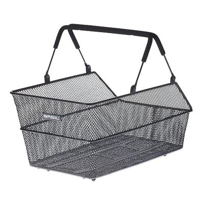 BASIL 8715019112270 Cestino per bicicleta, unissexo para adultos, preto, 45 cm x 33 cm x 24 cm