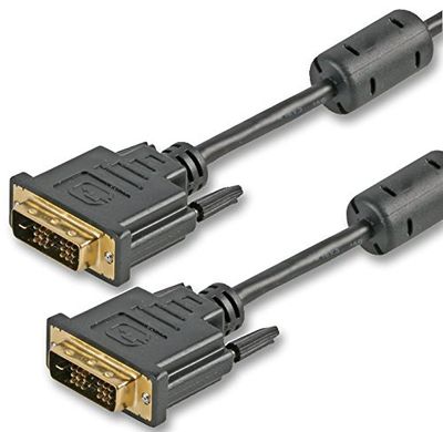 Pro Signal PSG90898 Câble DVI-D Single Link mâle vers mâle 0,5 m Noir