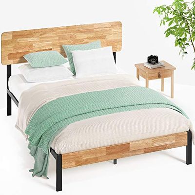 Zinus Olivia Metal and Platform Bed with Wood Slat Support, 100 x 200 x 35,6 cm