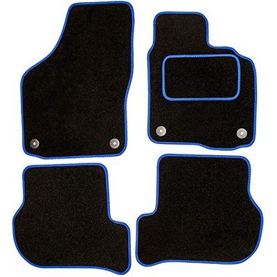 Sakura WW8086BU Fully Tailored Carpet Floor Mats, Black
