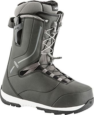 Nitro Snowboards Crown TLS '19 Leichter Snowboardschuh Snowboardboot mit Schnellschnürsystem Allround Freestyle Freeride Softboot Warm Bottes Femme, Noir, 27