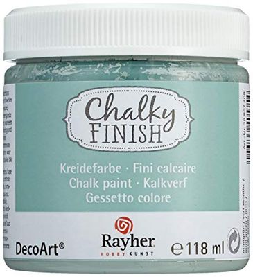 RAYHER HOBBY Chalky Finish Colore in Gesso, Verde Menta, 118 ml, 118 unità