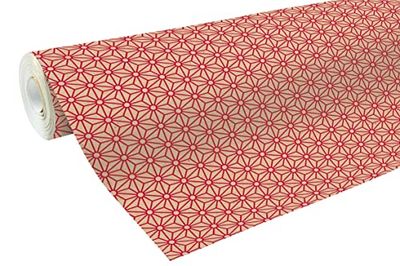 Clairefontaine 50 M x 70 cm rojo diseño geométrico papel Kraft papel de regalo