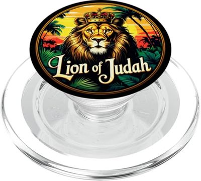 Hebreo israelita YHWH León de Judá Yahvé Arte rastafari PopSockets PopGrip para MagSafe