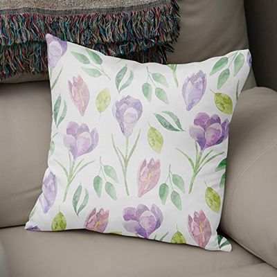 BonaMaison Fodera per Cuscino Pattern casuale Cotone e Copricuscini Federa per Divano Camera da Letto Decorazione Interni ed Esterni, Dimensioni: 43x43 Cm - Progettata e Prodotta in Turchia