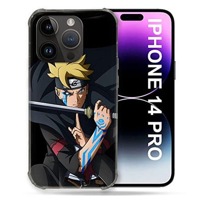 Beschermhoes compatibel met MagSafe voor iPhone 14 Pro (6.1) Manga Boruto Tattoo