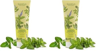 Jean & Len Gel Doccia Fruttato Alla Verbena Limone E Menta, Detergente Delicato, Per Sentire La Pelle Più Morbida, Fragranza Fresca, Senza Microplastiche E Oli Minerali, Gel Doccia Vegano, 250 ml