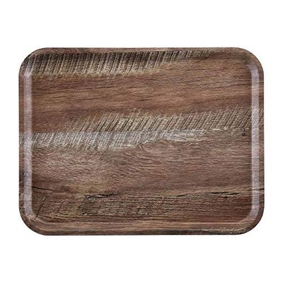 Cambro Wood Grain Tray Madeira Dark Oak - 360x460mm