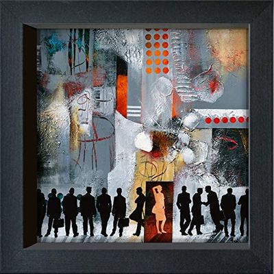 International Graphics, Postal enmarcada, Jadis, ''L`elite'', 16 x 16 cm Color del marco: Negro, Serie LUNA