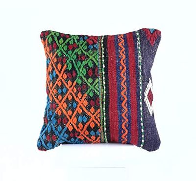 Kelim Cuscino 40x40 cm fatto a mano turco prodotto federe kilim dekorativo orientale etnici cuscino A630