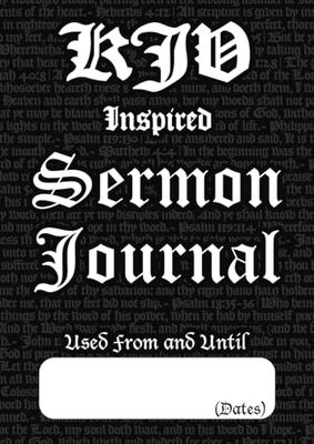 KJV Inspired High Visibility Wide Lined XXXL Sized Sermon Journal: Triple extra-large design, with high-contrast large print for reflections on traditional messages from God's Word