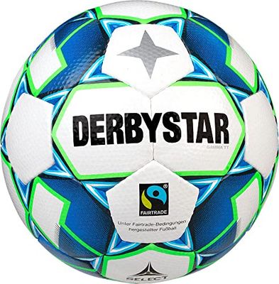 Derbystar Vuxen Gamma TT, 1153500164 fotboll, vit blå grön, 5