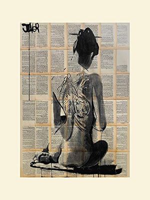 The Art Group Loui Jover (gång) – monterat tryck 30 x 40 cm, papper, flerfärgad, 30 x 40 x 1,3 cm