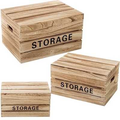 SET 3 CAJAS ALMACENAMIENTO MADERA PAULOWNIA NATURAL_42X31X24+36X25X20+30X19X16CM