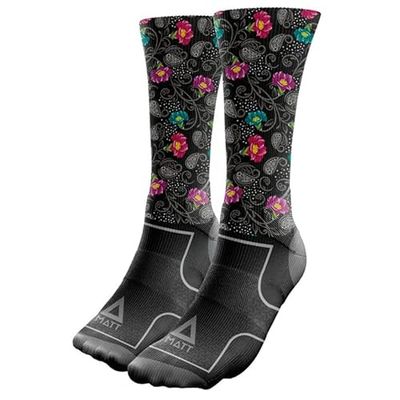 Matt Tech Coolmax Sock Flowers in D