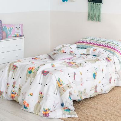 Cute llamas Juego nórdico 2 piezas 155x220 cm (Cama 80/90)