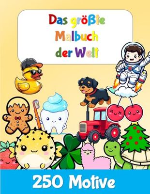 Das größte Malbuch der Welt - Das magische Mega-Malbuch!: Mit 250 Motiven