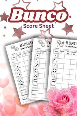 Bunco Score Sheets: Track Your Wins with 200 Bunco Score Cards | Easy-Tear Sheets for Bunco Parties | Perfect Bunco Gift For Women and Men