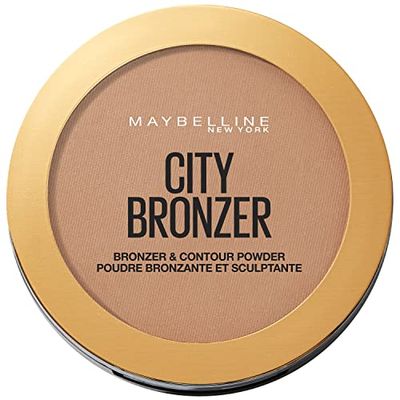 MAYBELLINE City Bronzer Pós bronzeadores mate para pele escura, tom 300 Deep Cool, 8 g (embalagem de 1)