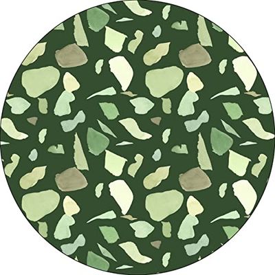 Bonateks, Ronde digitaal bedrukte muismat, antislip onderkant, voor kantoor en thuis, diameter: 22 cm