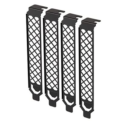 Silverstone SST-AEROSLOT2B - Aeroslots Gen 2 Geventileerde uitbreidingssleufdekkingen, zwart