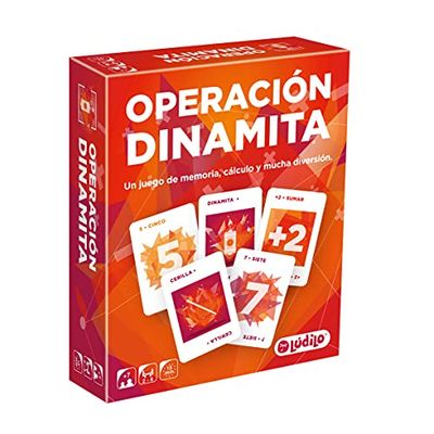 LÚDILO Operazione Dinamite 7 Anni Educativi Gioco di Carte 2 A 6 Giocatori | Giochi da Tavolo Logica Bambini, One Size