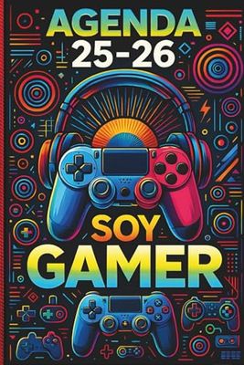 Agenda escolar 2025-2026 Gamer: Semana vista A5+. Año escolar de septiembre a julio- Planificador para estudiantes de Primaria, Secundaria, Bachiller o FP. Regalo gaming