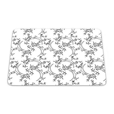 Bonamaison, Tapis de Souris Rectangle Imprimé Numériquement, Fond Antidérapant, pour Bureau et Maison, Taille: 22x18cm